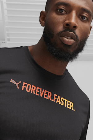 RUN "FAVORITE" Men's Graphic Tee, PUMA Black-Forever Faster, extralarge-GBR